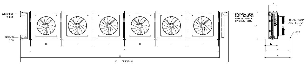 BC/BD-650BA1-B03 dimension drawing