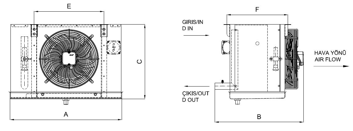 EA-130BC4-C01 dimension drawing