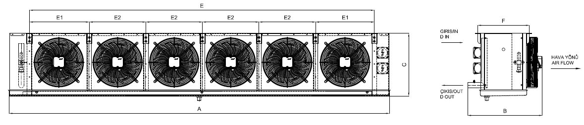 EA-630BC10-C01 dimension drawing