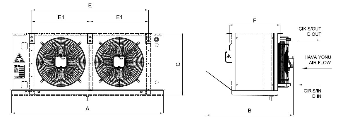 EA-GA-263BE7-A27 dimension drawing
