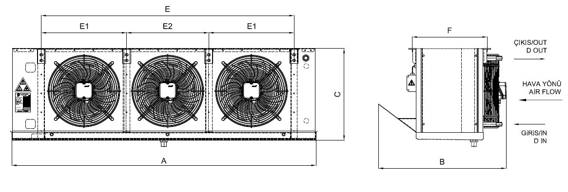 EA-GA-350AE7-A22 dimension drawing