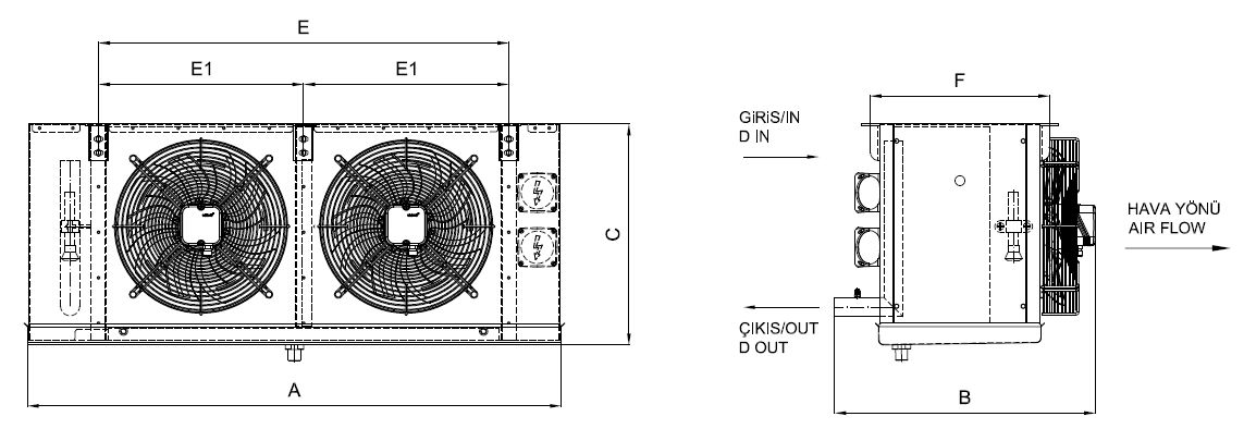 EB-220AB4-B05 dimension drawing