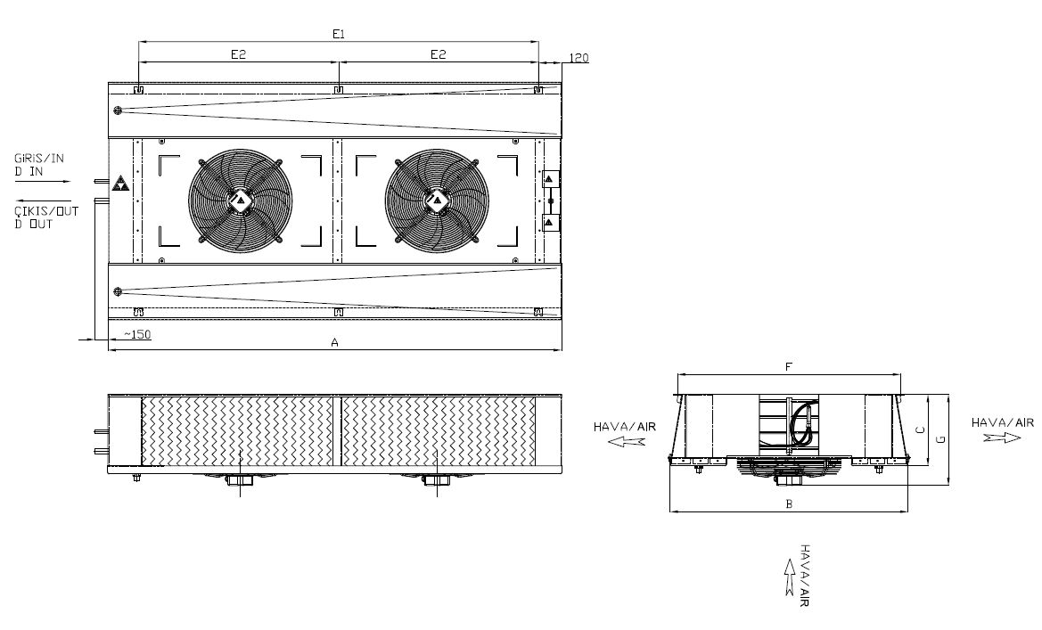 ED-230AC4-C21 dimension drawing