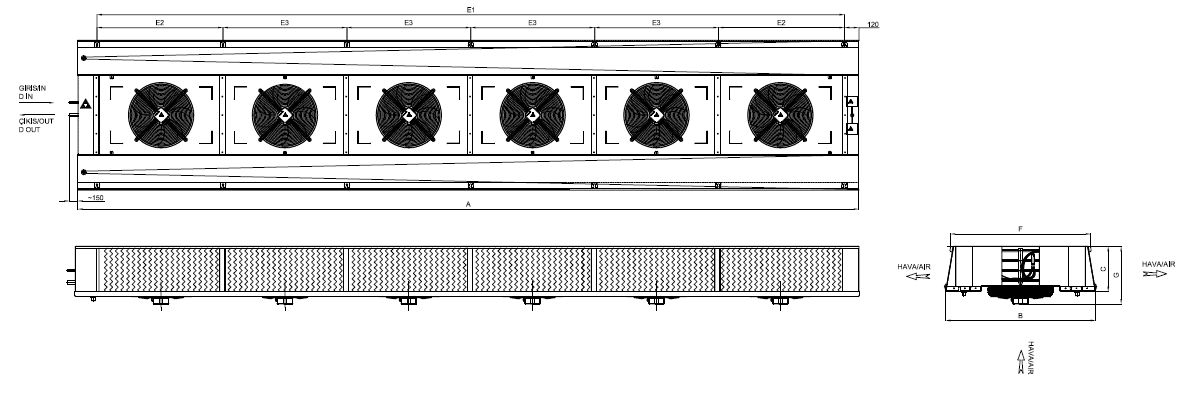 ED-630AE4-C25 dimension drawing