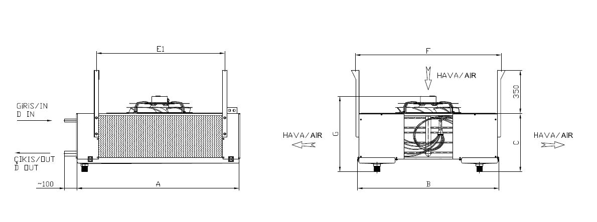 ED-DP-135AE7-B22 dimension drawing