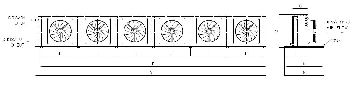 KA/KB-663BB1-B01 dimension drawing