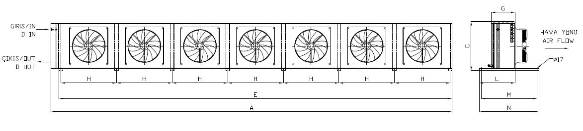 KA/KB-780BB1-B07 dimension drawing