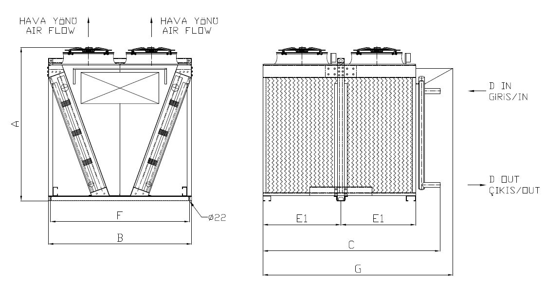 KC-2x280AD1-B01C dimension drawing