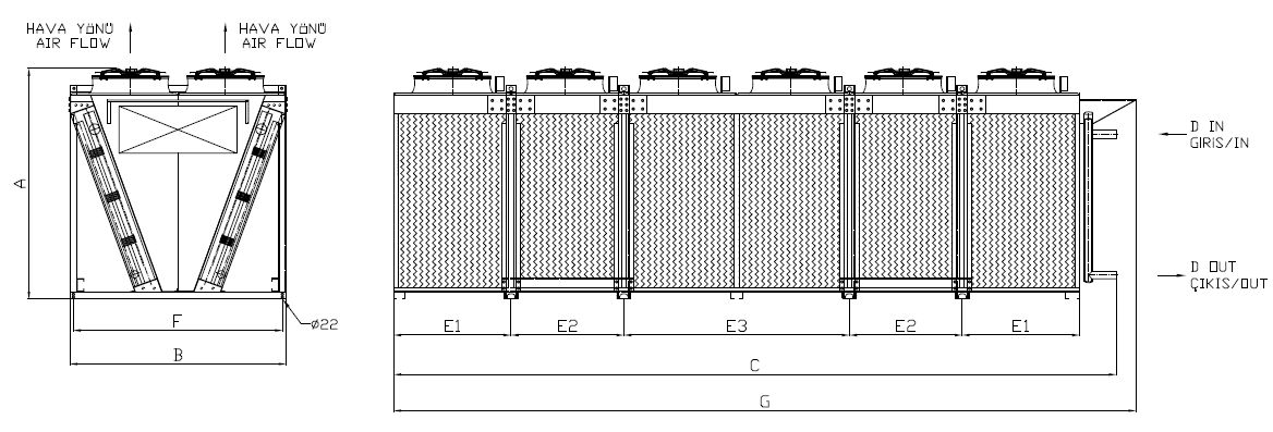 KC-2x680AC1-B01C dimension drawing
