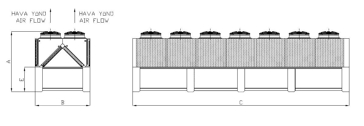 KC-WF-2x791AA5-C06C dimension drawing