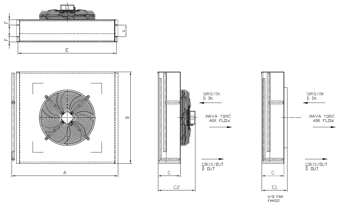 KT-120AA4-B04 dimension drawing