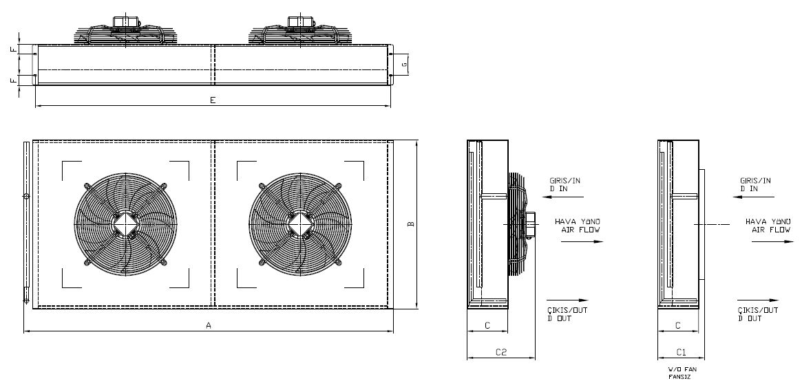 KT-217AD4-B03 dimension drawing